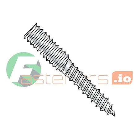 Newport Fasteners Hanger Bolt, #10-24 Thread to 1 3/4 in, Steel, Zinc Plated Finish, 1500 PK 316402